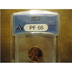 1964 LINCOLN CENT ANACS PF66