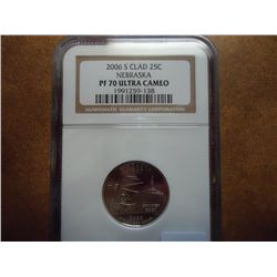 2006-S NEBRASKA QUARTER NGC PF70 ULTRA CAMEO