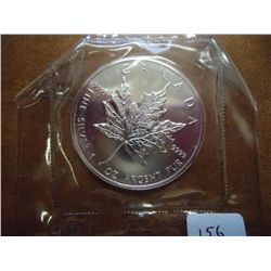 1988 CANADA $5 SILVER MAPLE LEAF (PF LIKE)