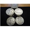 Image 1 : ROLL OF 20 TEENS-40'S WALKING LIBERTY HALF DOLLARS