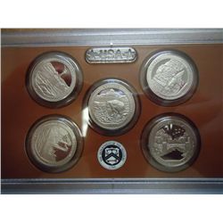 2011 US NATIONAL PARKS SILVER QUARTERS PF SET