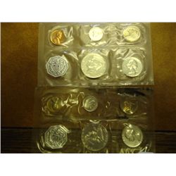 1961 & 64 US SILVER PROOF SETS (NO ENVELOPES)