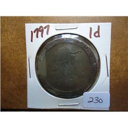 1797 GREAT BRITAIN CARTWHEEL 1 PENNY