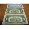 Image 2 : 1953,53-A & 63 TWO DOLLAR US NOTES RED SEALS