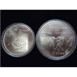 1976 $5 DOLLAR & 76 $10 CANADA SILVER COINS (PFL)