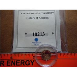 2000 LIBERIA GOLD $10 COIN PROOF