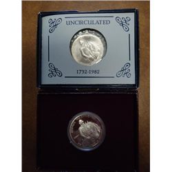 1982 D/S WASHINGTON HALF DOLLAR COMMEMORATIVE