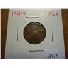 1911-S LINCOLN CENT (VERY GOOD+)