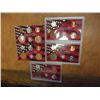 Image 2 : 5 PARTIAL SILVER PROOF SETS 3-1999 CENT NICKEL &