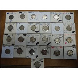 NICKEL ASSORTMENT 1883 WITH CENTS,1883 NO CENTS EF