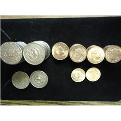 25 -1946 MEXICO 10 CENTAVOS & 40-1973 MEXICO