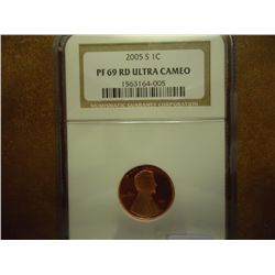 2005-S LINCOLN CENT NGC PF69 RD ULTRA CAMEO