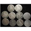 Image 1 : 10 ASSORTED 1800'S SEATED LIBERTY DIMES