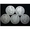 Image 1 : 5 ASSORTED BARBER QUARTERS