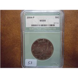2004-P KENNEDY HALF DOLLAR NTC MS66