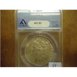 1896 MORGAN SILVER DOLLAR ANACS AU53