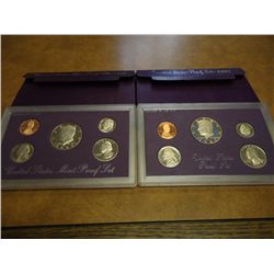 1987 & 89 US PROOF SETS (WITH BOXES)