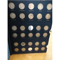 WHITMAN ALBUM OF ROOSEVELT DIMES 42 SILVER DIMES