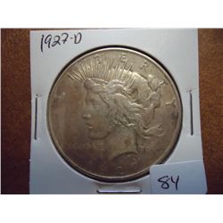 1927-D PEACE SILVER DOLLAR