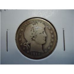 1914-D BARBER QUARTER