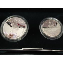1992 COLUMBUS QUINCENTENARY TWO COIN PF SET
