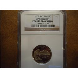 2007-S WASHINGTON QUARTER NGC PF69 ULTRA CAMEO