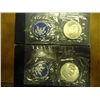 Image 1 : 1971 & 72 IKE SILVER DOLLARS (UNC) (BLUE PACKS)