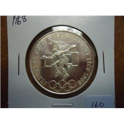 1968 MEXICO OLYMPICS 25 PESO (UNC)