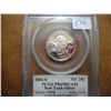 2001-S SILVER NEW YORK QUARTER PCGS PR69 DCAM