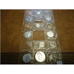 3 PARTIAL US SILVER PROOF SETS SEE DESCRIPTION