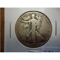 1938-D WALKING LIBERTY HALF DOLLAR (KEY DATE)