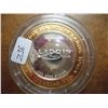 Image 2 : ALADDIN CASINO $10 SILVER TOKEN (UNC)