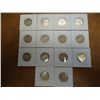 Image 2 : 14 SILVER QUARTERS 11 STANDING LIBS & 3 WASH.