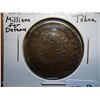 Image 1 : 1837 HARD TIMES TOKEN MILLIONS FOR DEFENSE NOT ONE