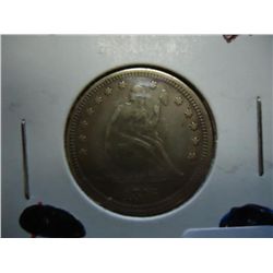 1876 SEATED LIBERTY QUARTER (EXTRA FINE)