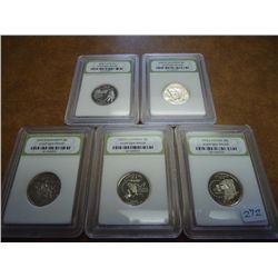 ALL 5 2002-S US 50 STATE QUARTERS INB DCAM GEM PF