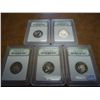 Image 1 : ALL 5 2002-S US 50 STATE QUARTERS INB DCAM GEM PF