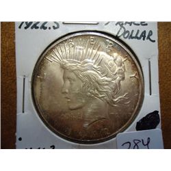 1922-S PEACE SILVER DOLLAR (UNC)