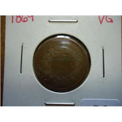 1869 TWO CENT PIECE