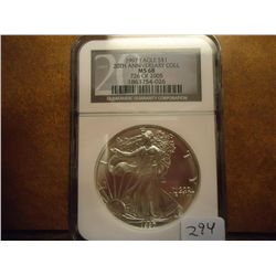 1997 AMERICAN SILVER EAGLE NGC MS68