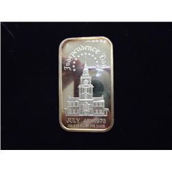 1 TROY OZ .999 FINE SILVER INGOT