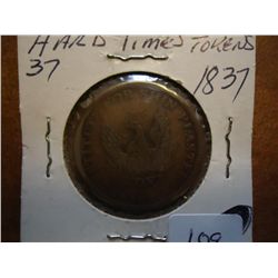 1837 HARD TIMES TOKEN
