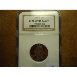 1987-S WASHINGTON QUARTER NGC PF68 ULTRA CAMEO