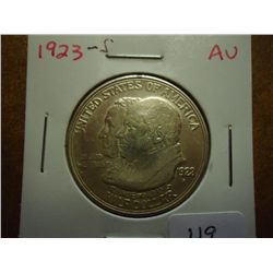 1923-S MONROE CENTENNIAL HALF DOLLAR AU