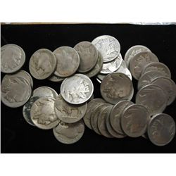 40 ASSORTED BUFFALO NICKELS PARTIAL DATES