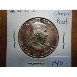 1961 FRANKLIN HALF DOLLAR PROOF
