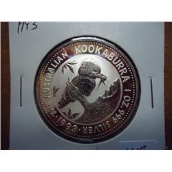 1993 AUSTRALIA KOOKABURRA 1 OZ SILVER (PF LIKE)