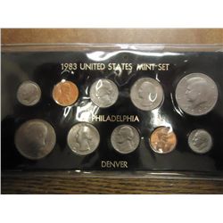1983 US MINT SET (UNC) P/D (AS SHOWN)