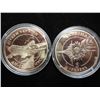 Image 1 : 2-2005 UKRAINE 5 HRYVEN AIRCRAFT COINS PROOF
