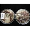 Image 2 : 2-2005 UKRAINE 5 HRYVEN AIRCRAFT COINS PROOF